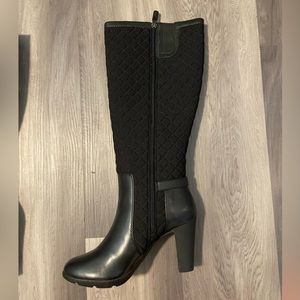 Anne Klein Women Black Heeled Boots Size 8